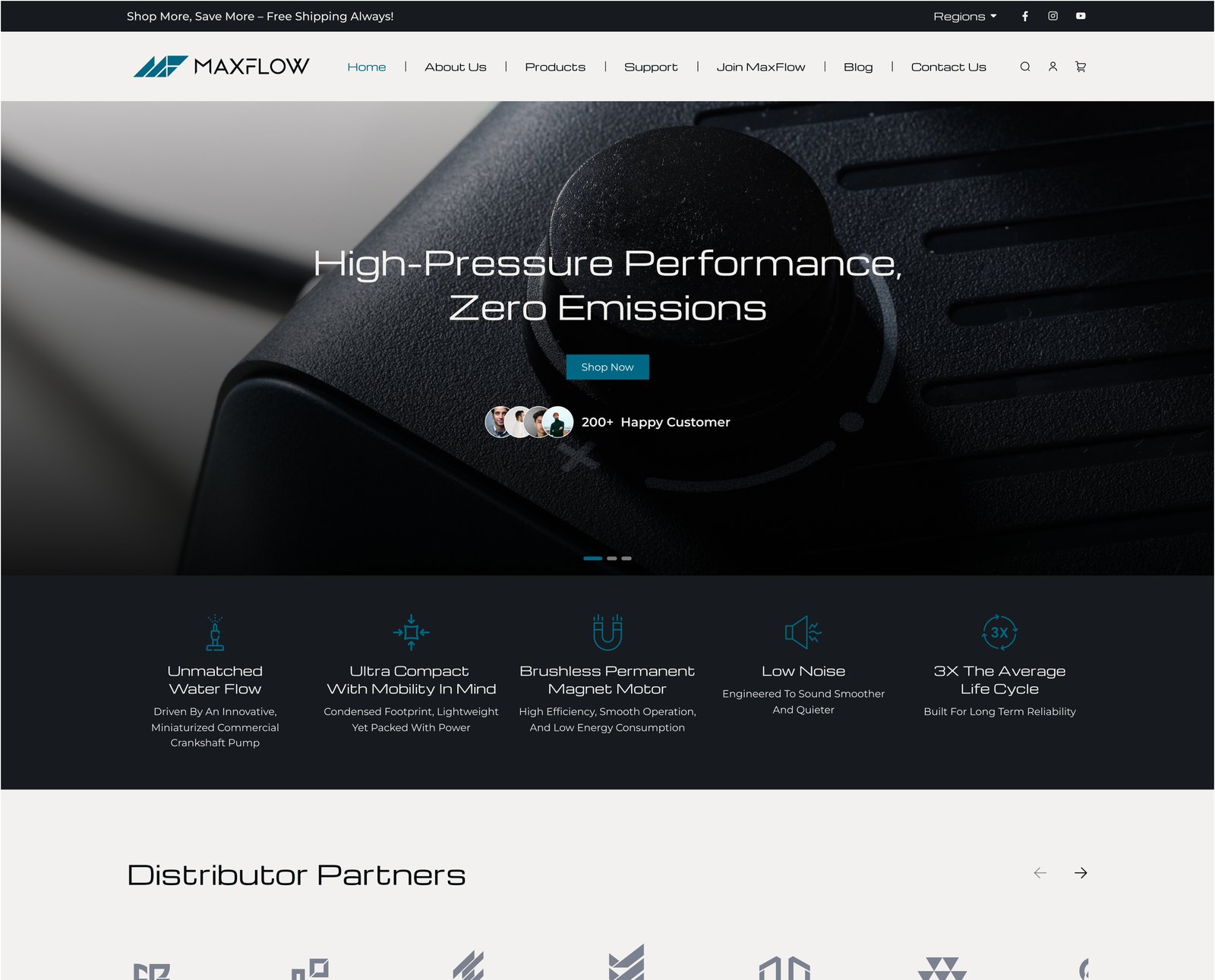 MaxFlow website redesign